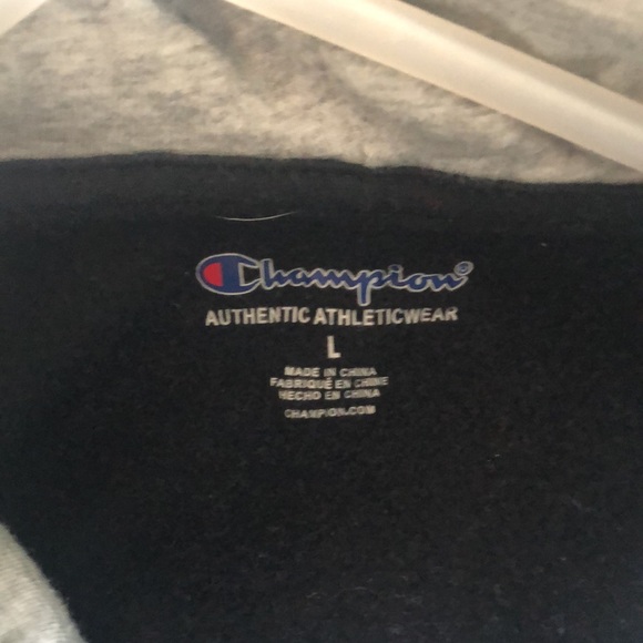 black champion hoodie, size is a large - Picture 2 of 3